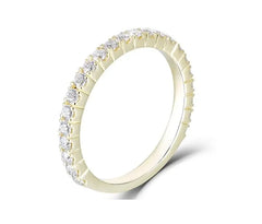 doveggs Half eternity pave moissanite/lab grown diamond wedding band-1.8mm band width