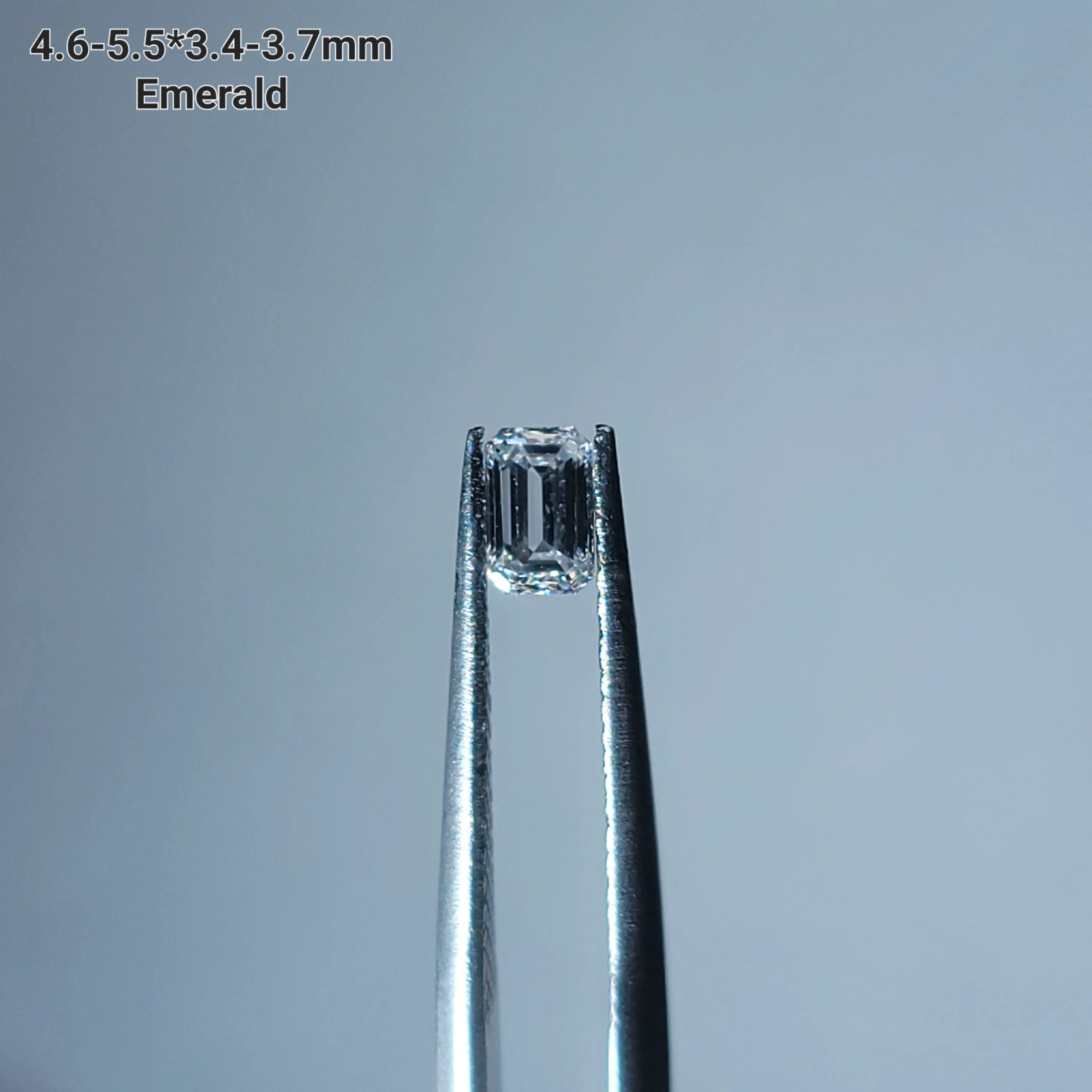 Doveggs brilliant emerald lab diamond accents