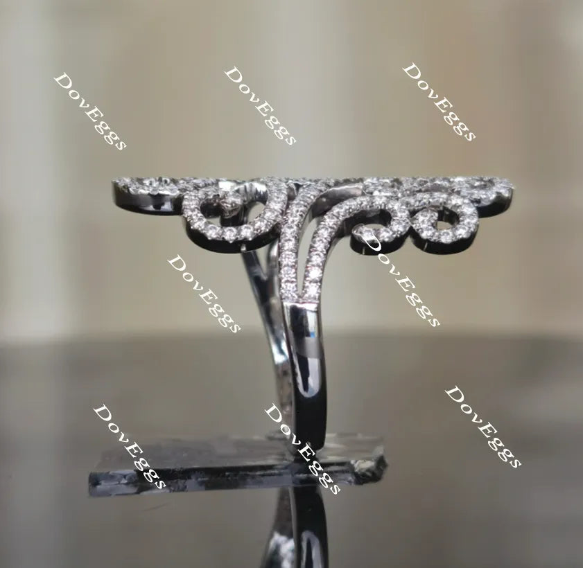 Boyfriend Ring moissanite/lab grown diamond band-2.5mm band width
