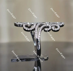 Boyfriend Ring moissanite/lab grown diamond band-2.5mm band width
