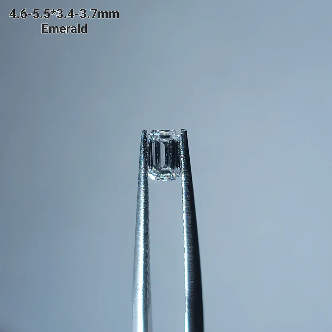 Kat’s Fab-Five Emerald bezel moissanite/lab grown diamond wedding band-2.6mm band width| DovEggs