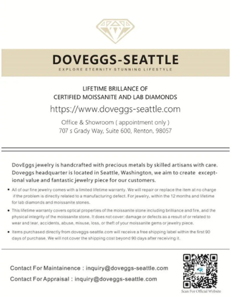 Doveggs Emerald art deco moissanite /lab grown diamond wedding band