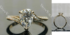 Stephanie’s Promise pave channel engagement ring semi-mount only(Exclusively to DovEggs Stones)