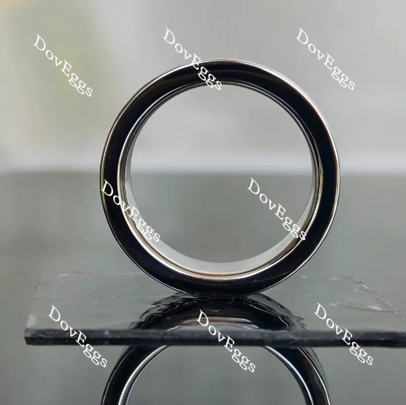 Doveggs full eternity channel set moissanite ring/lab grown diamond wedding band-8mm band width