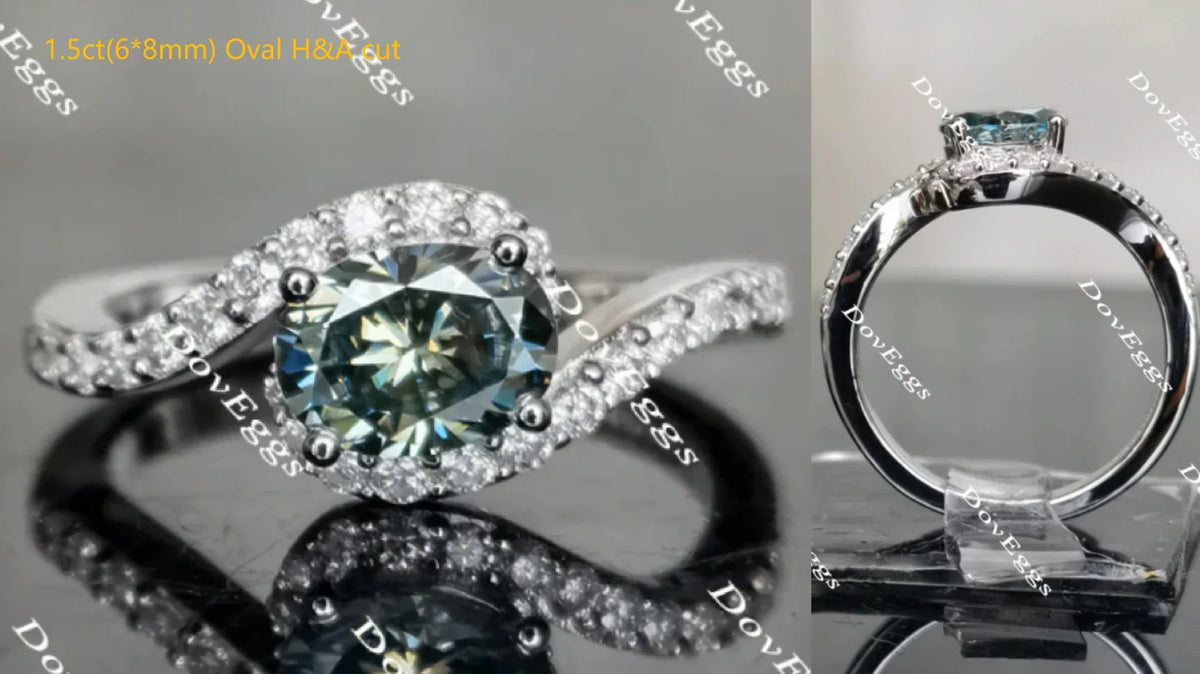The Bella Daija engagement ring only semi-mount only(Exclusively to DovEggs Stones)