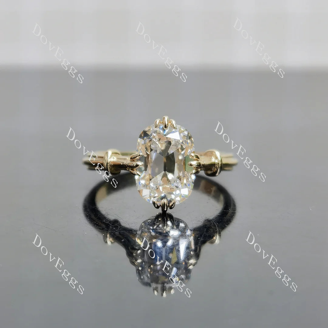 Doveggs solitaire engagement ring semi-mount only(Exclusively to DovEggs Stones)