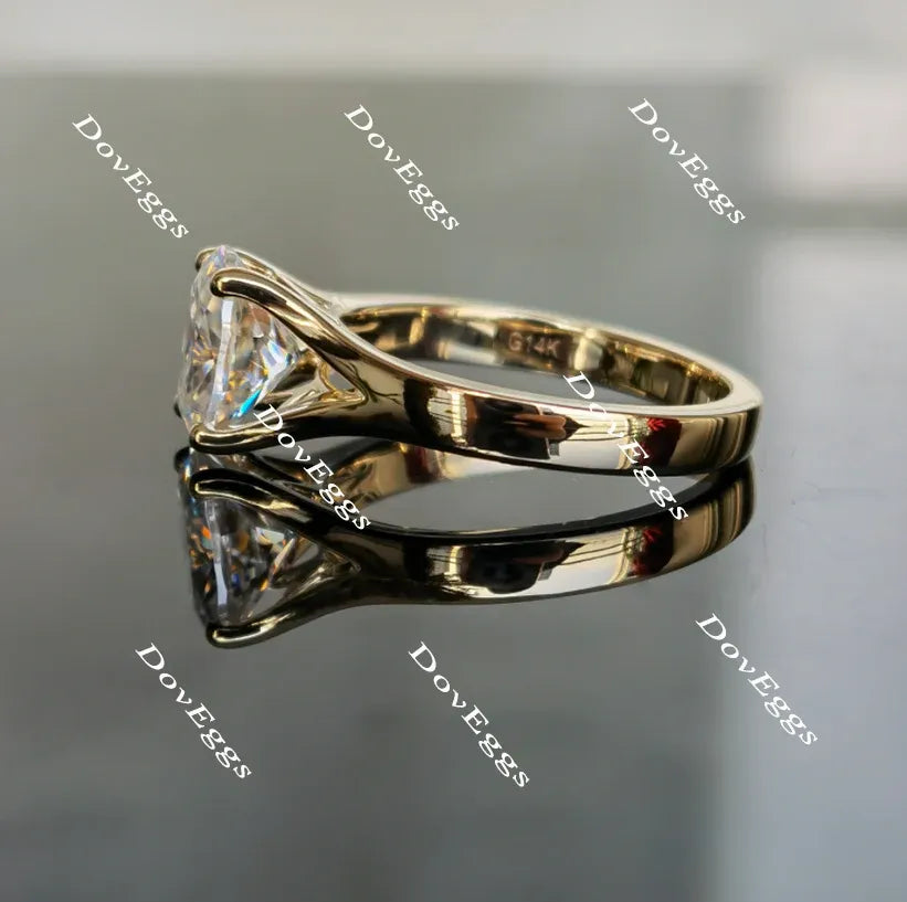 Doveggs solitaire split shank engagement ring semi-mount only(Exclusively to DovEggs Stones)