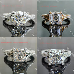 The Brooklyn split shank Cushion ring