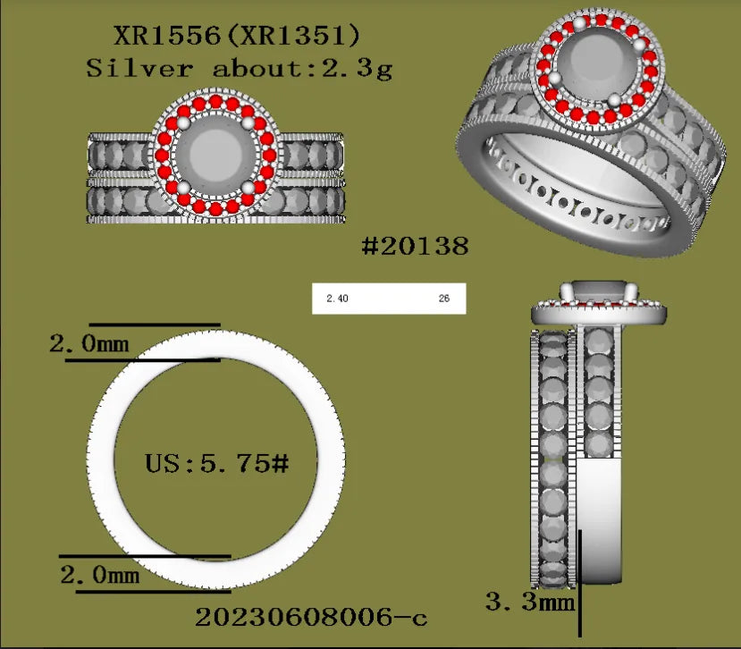 Same wedding band of 20138