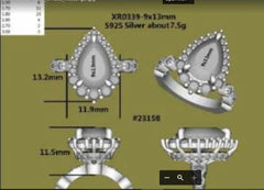 Semi mount for #23158 center stone