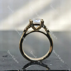 Dolly pave side stones engagement ring semi-mount only(Exclusively to DovEggs Stones)