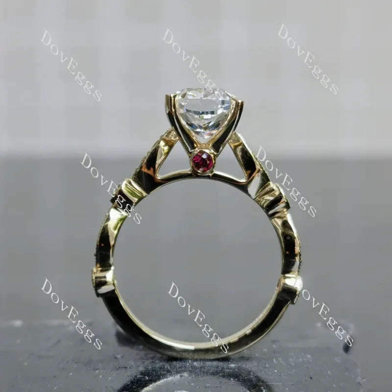 Doveggs pave engagement ring semi-mount only(Exclusively to DovEggs Stones)