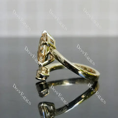 Doveggs open type engagement ring semi-mount only(Exclusively to DovEggs Stones)
