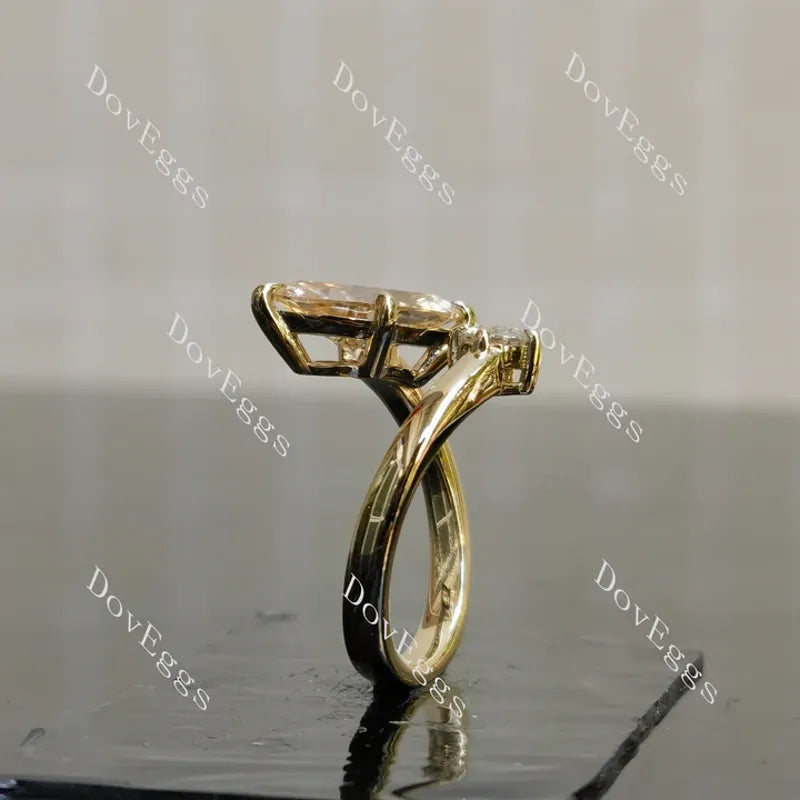 Doveggs open type engagement ring semi-mount only(Exclusively to DovEggs Stones)
