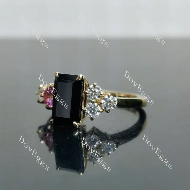 Doveggs side stones eternity engagement ring semi-mount only(Exclusively to DovEggs Stones)
