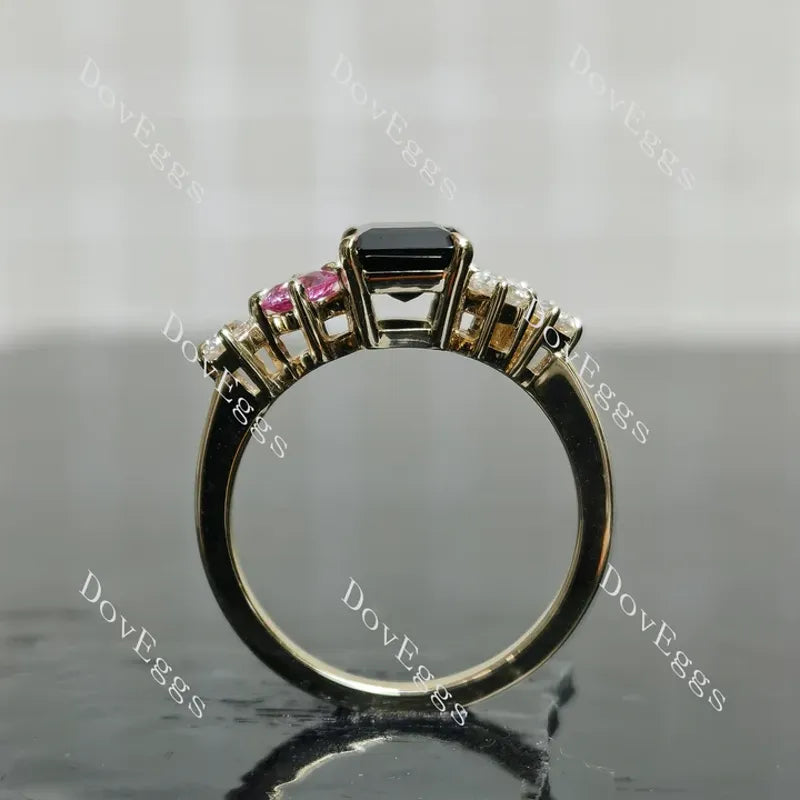 Doveggs side stones eternity engagement ring semi-mount only(Exclusively to DovEggs Stones)
