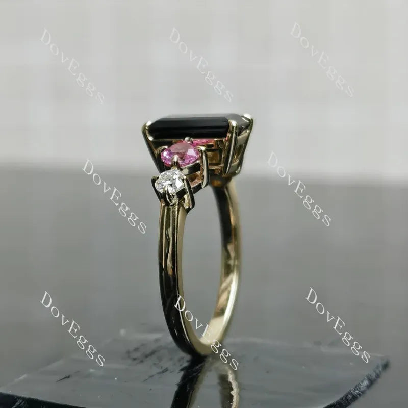 Doveggs side stones eternity engagement ring semi-mount only(Exclusively to DovEggs Stones)