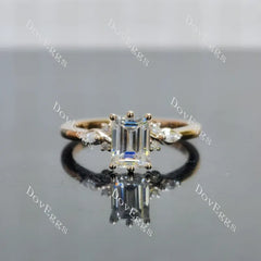 Doveggs side stones eternity engagement ring semi-mount only(Exclusively to DovEggs Stones)
