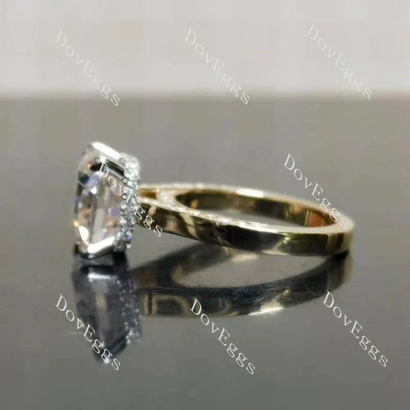 Doveggs pave engagement ring semi-mount only(Exclusively to DovEggs Stones)