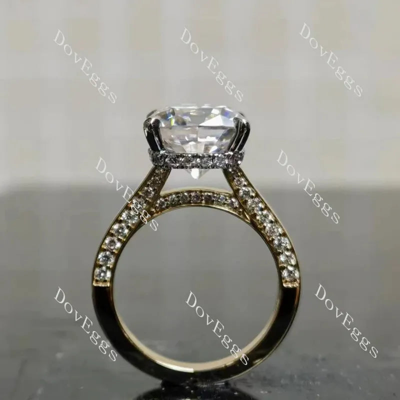 Doveggs pave engagement ring semi-mount only(Exclusively to DovEggs Stones)