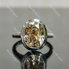 Doveggs bezel solitaire engagement ring semi-mount only(Exclusively to DovEggs Stones)