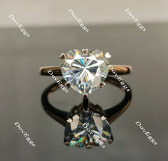 DovEggs solitaire engagement ring only semi-mount only(Exclusively to DovEggs Stones)