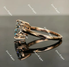 DovEggs solitaire engagement ring only semi-mount only(Exclusively to DovEggs Stones)