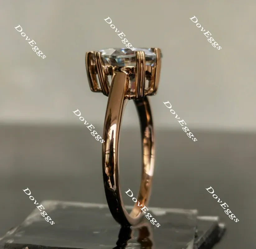 DovEggs solitaire engagement ring only semi-mount only(Exclusively to DovEggs Stones)