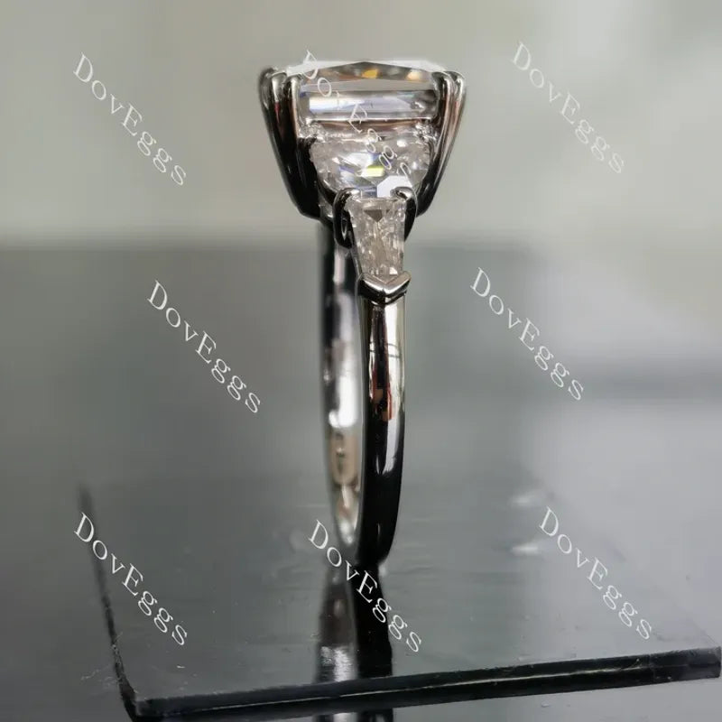 Doveggs side stones engagement ring semi-mount only(Exclusively to DovEggs Stones)