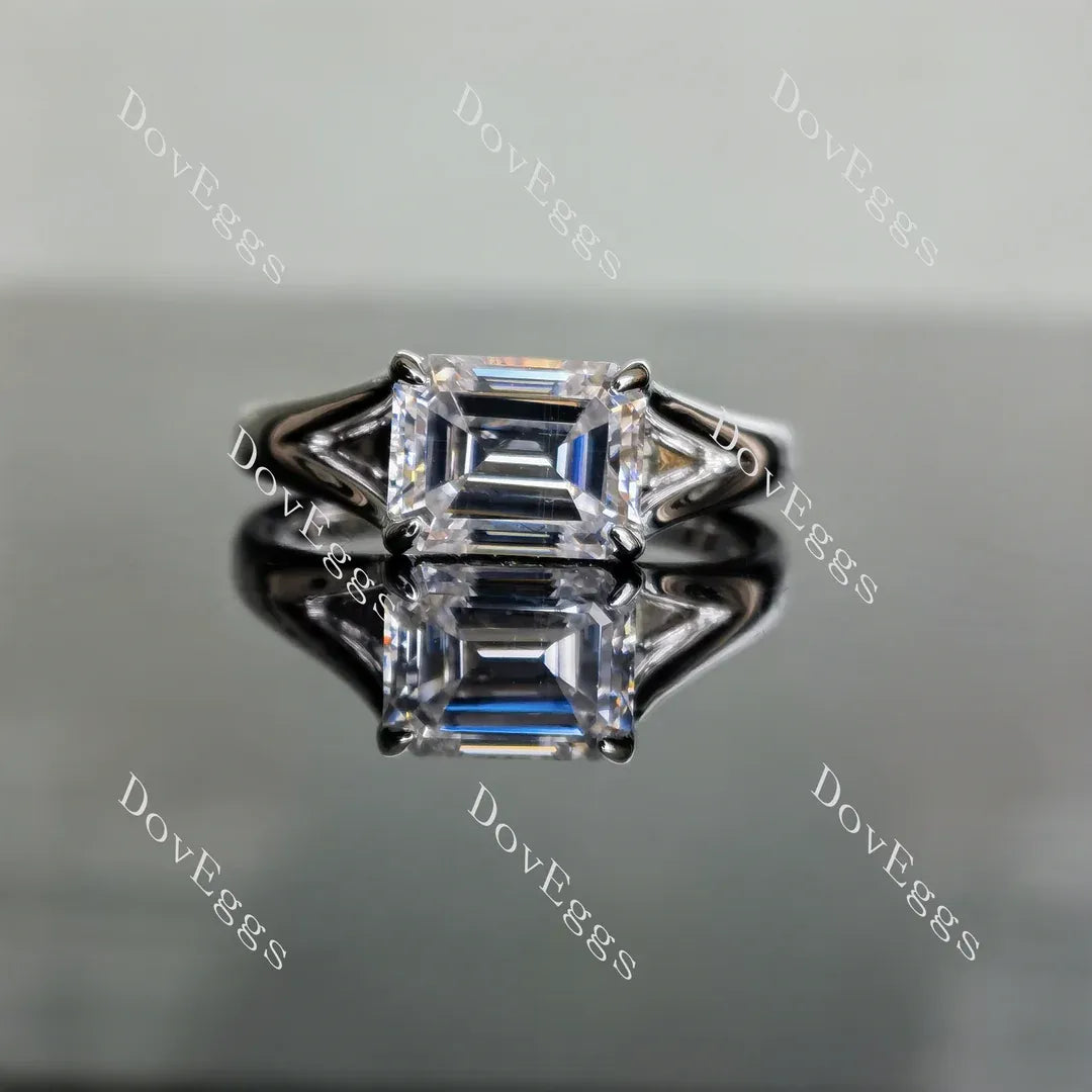 Doveggs split shanks engagement ring only semi-mount only(Exclusively to DovEggs Stones)