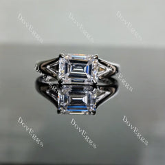 Doveggs split shanks engagement ring only semi-mount only(Exclusively to DovEggs Stones)
