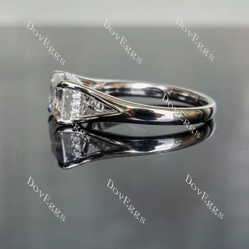 Doveggs split shanks engagement ring only semi-mount only(Exclusively to DovEggs Stones)