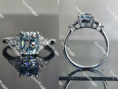 Doveggs side stones engagement ring only semi-mount only(Exclusively to DovEggs Stones)
