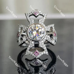 A Cross for CCG vintage engagement ring only semi-mount only(Exclusively to DovEggs Stones)