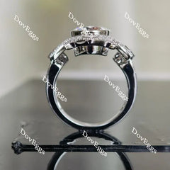 A Cross for CCG vintage engagement ring only semi-mount only(Exclusively to DovEggs Stones)