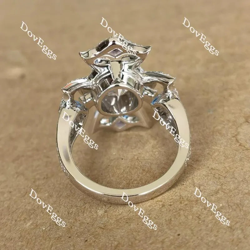 A Cross for CCG vintage engagement ring only semi-mount only(Exclusively to DovEggs Stones)