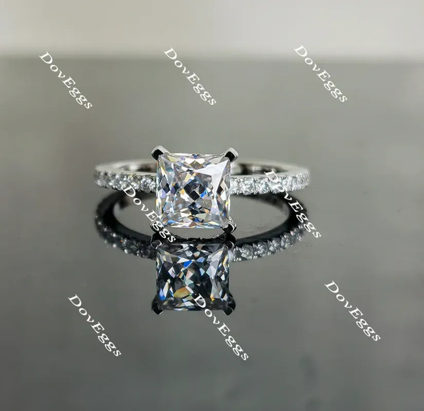 Doveggs pave engagement ring only semi-mount only(Exclusively to DovEggs Stones)