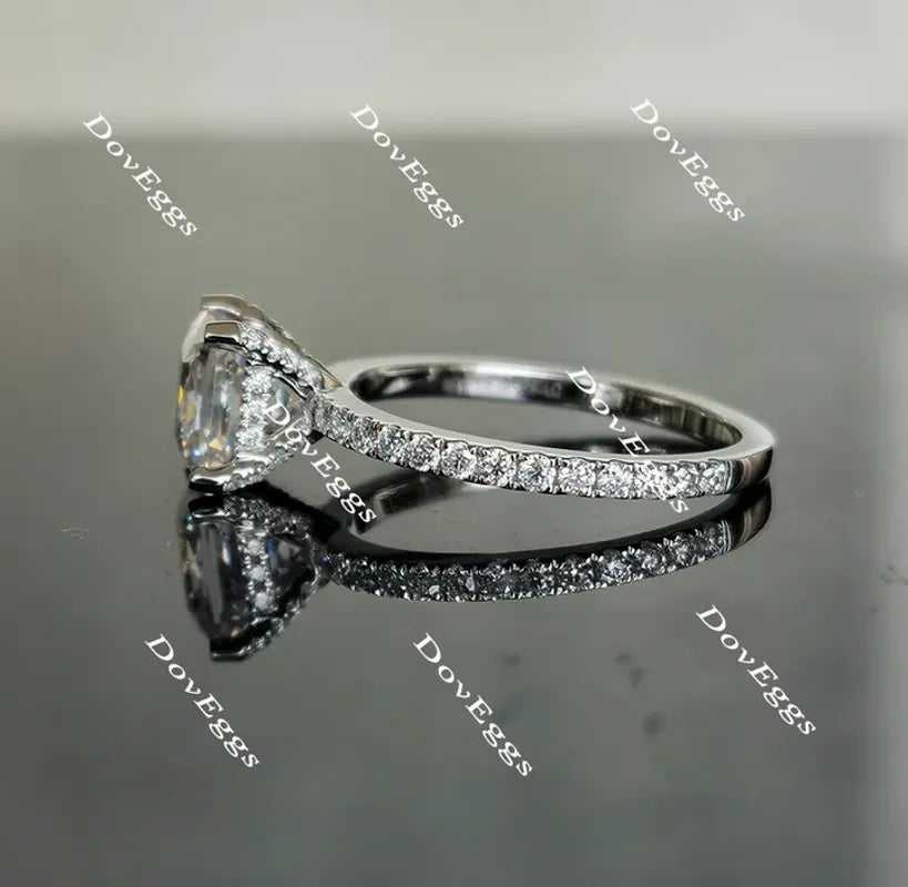 Doveggs pave engagement ring only semi-mount only(Exclusively to DovEggs Stones)