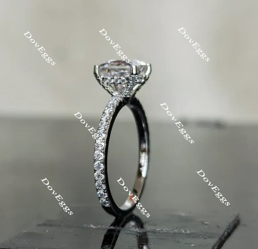 Doveggs pave engagement ring only semi-mount only(Exclusively to DovEggs Stones)