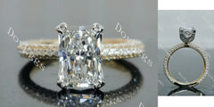 My promise pave 3/4 eternity engagement ring semi-mount only(Exclusively to DovEggs Stones)