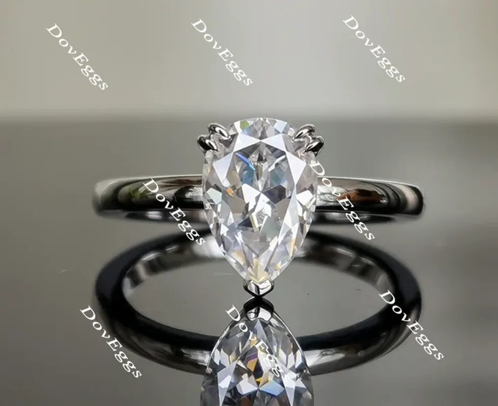 Doveggs solitaire engagement ring semi-mount only(Exclusively to DovEggs Stones)