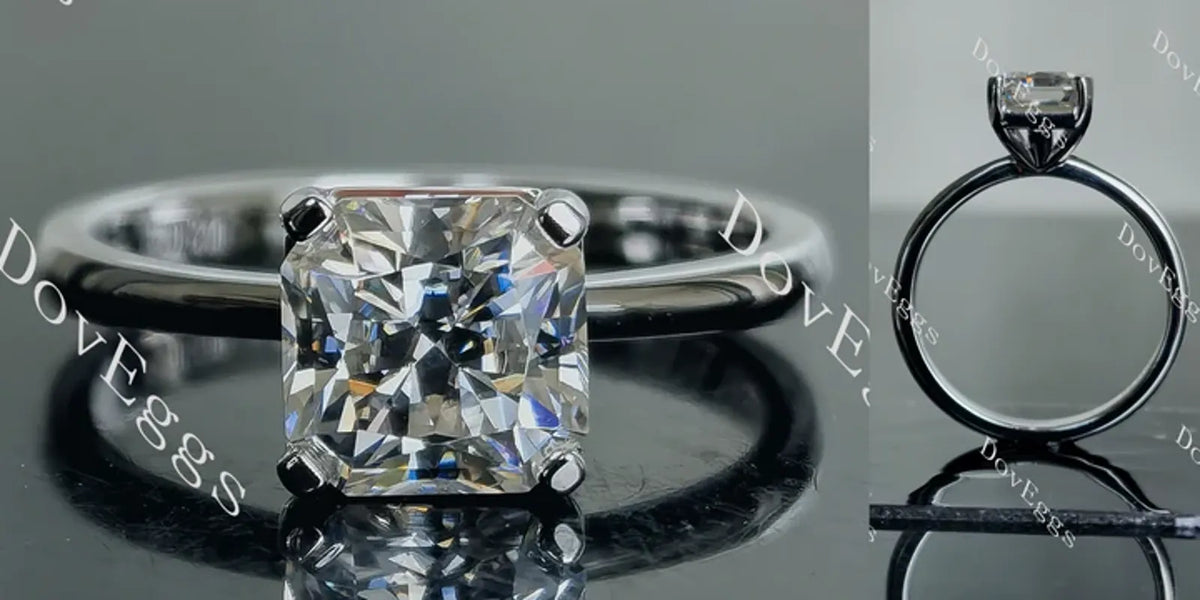 DovEggs solitaire engagement ring only semi-mount only(Exclusively to DovEggs Stones)