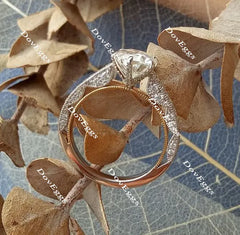 Doveggs vintage pave engagement ring only semi-mount only(Exclusively to DovEggs Stones)