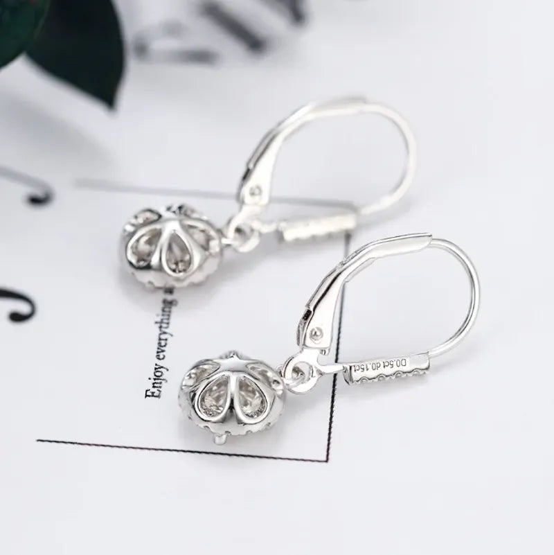 Doveggs halo drop earrings only semi-mount (Exclusively to DovEggs Stones)