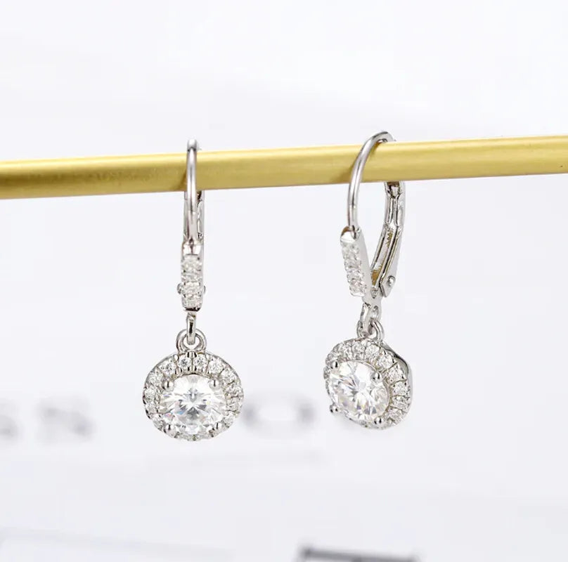 Doveggs halo drop earrings only semi-mount (Exclusively to DovEggs Stones)