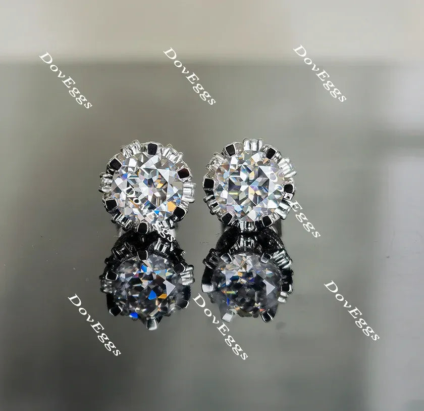 Doveggs vintage stud earrings only semi-mount (Exclusively to DovEggs Stones)
