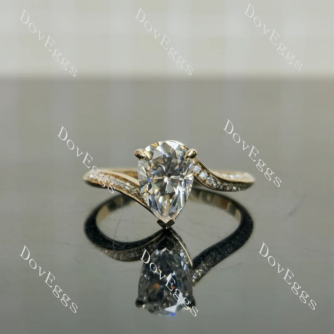 Stephanie’s Promise pave channel engagement ring semi-mount only(Exclusively to DovEggs Stones)