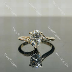 Stephanie’s Promise pave channel engagement ring semi-mount only(Exclusively to DovEggs Stones)