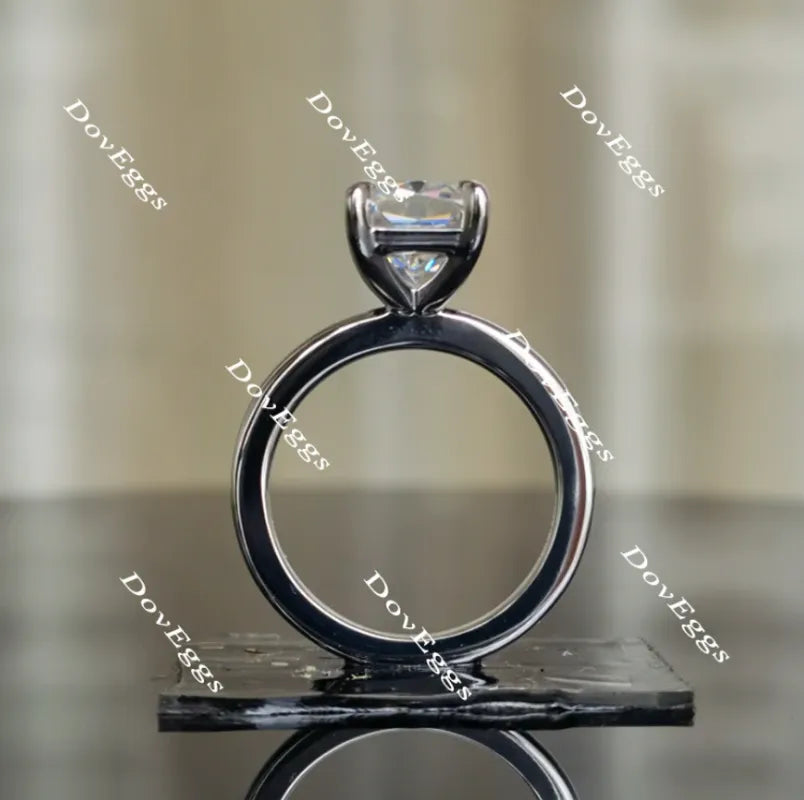 Doveggs solitaire moissanite engagement ring