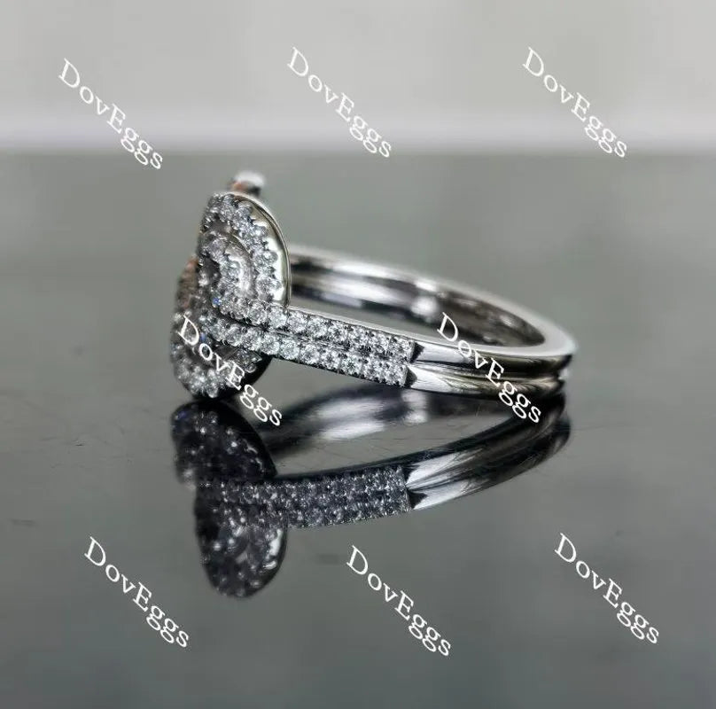 Doveggs round Infinity Knot moissanite/lab grown diamond wedding band-2.6mm band width